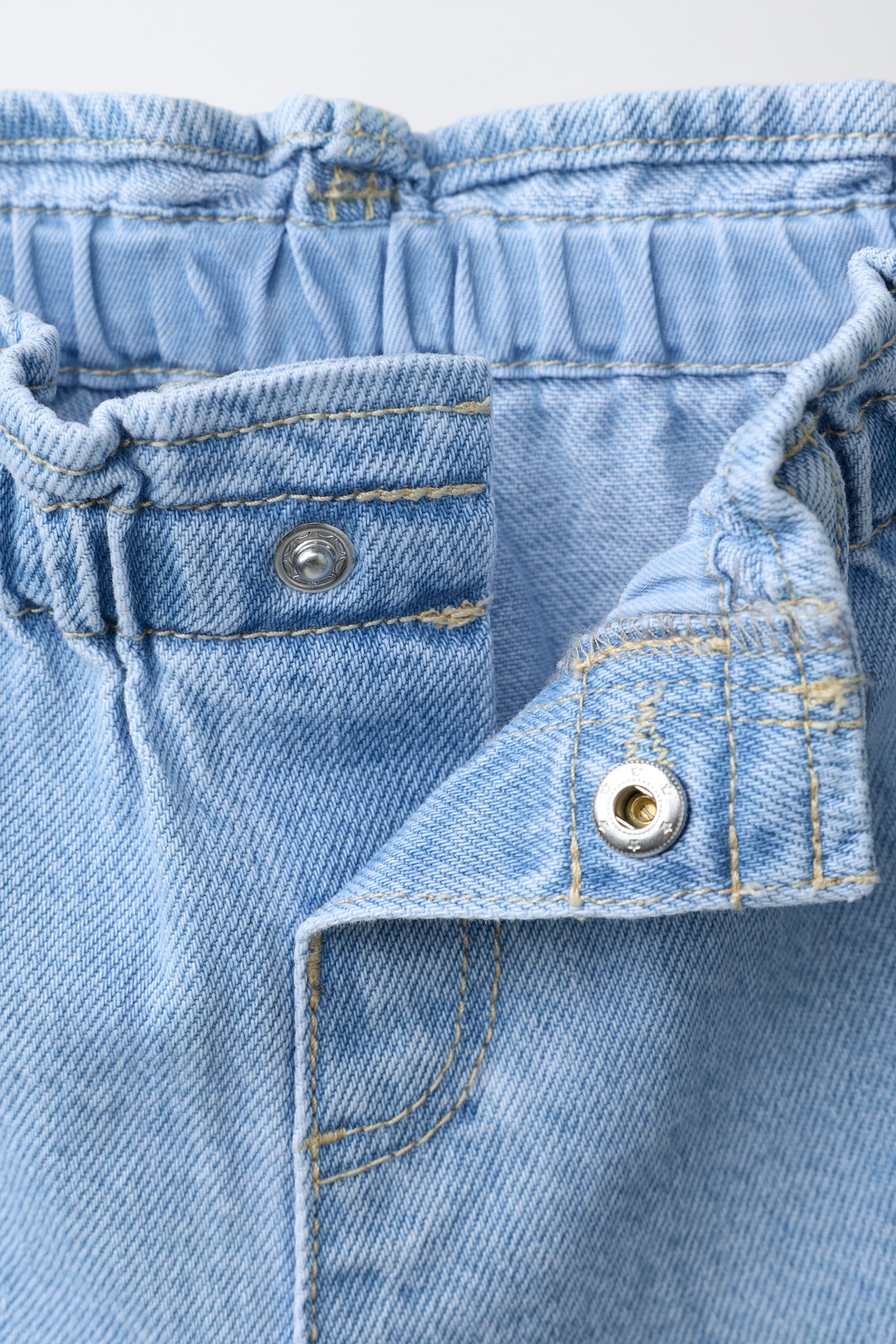 DENIM SHORTS WITH BOWS
